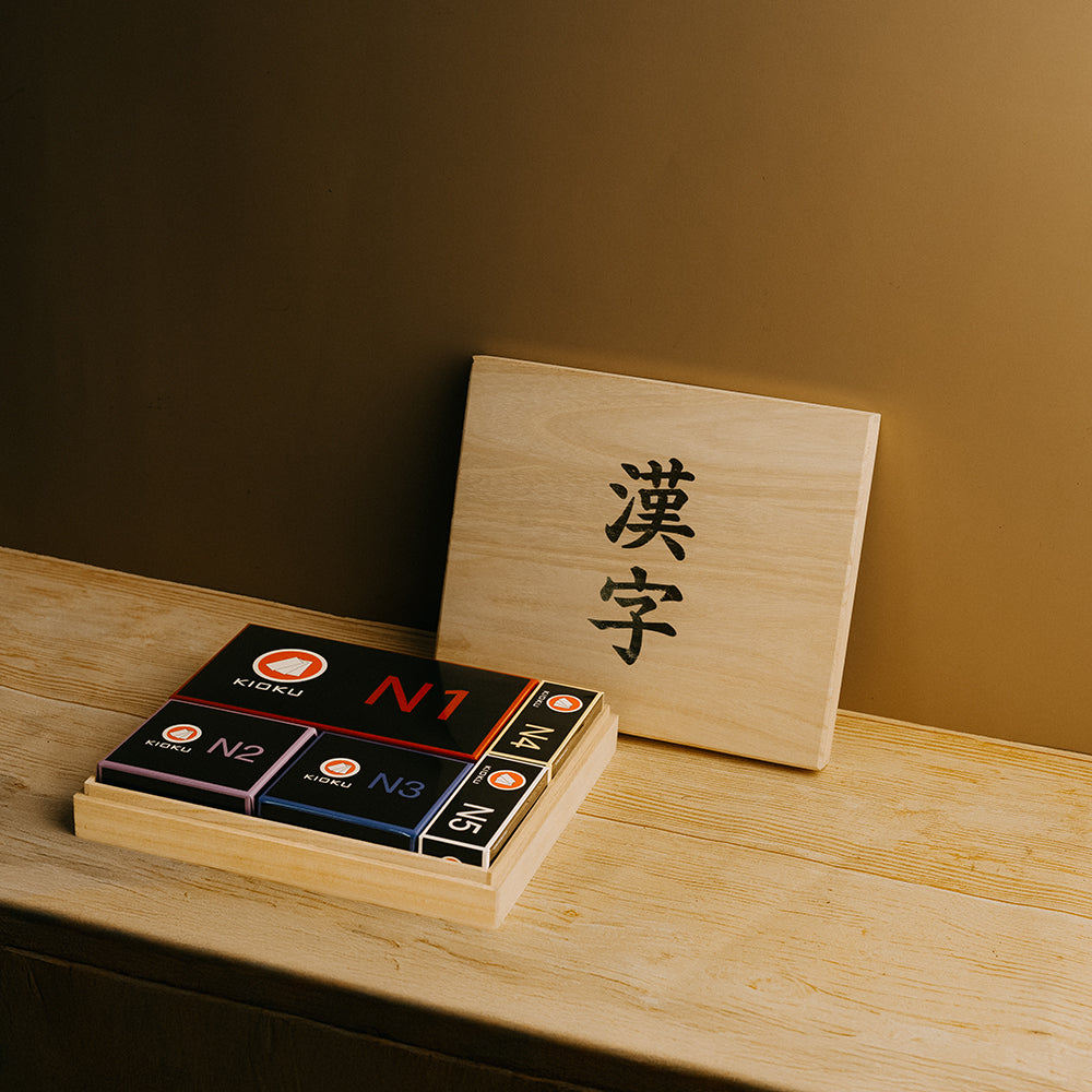 KIOKU Kanji flash card N5-N1 set